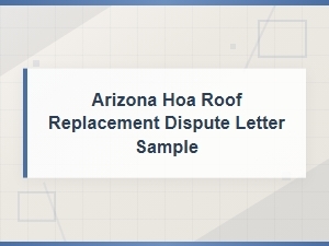 How to Dispute an Hoa Roof Replacement in Arizona